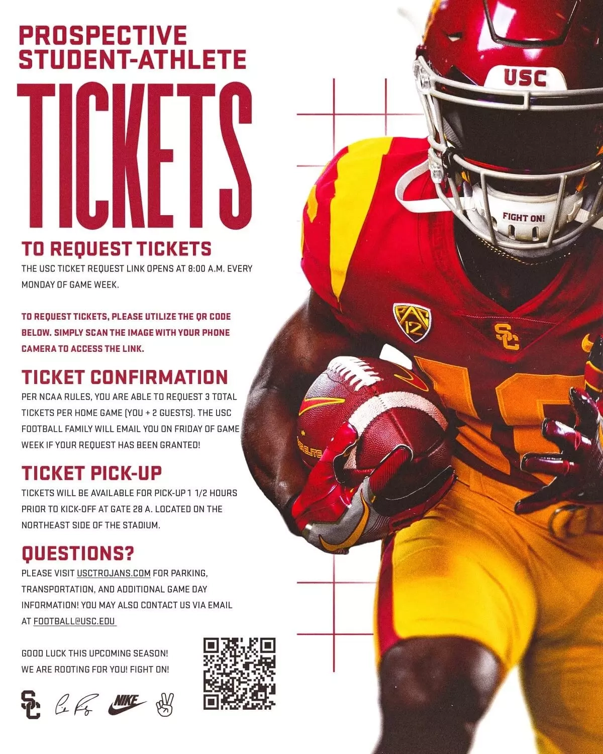 2023 USC Trojans Football Printable Schedule V2 USC Athletics