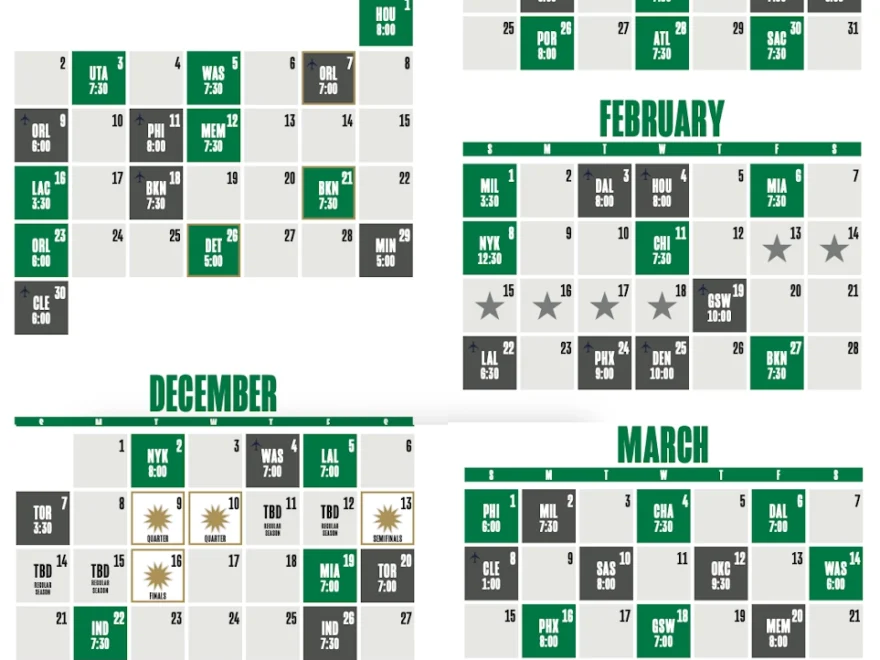 2025 26 Boston Celtics Schedule Released
