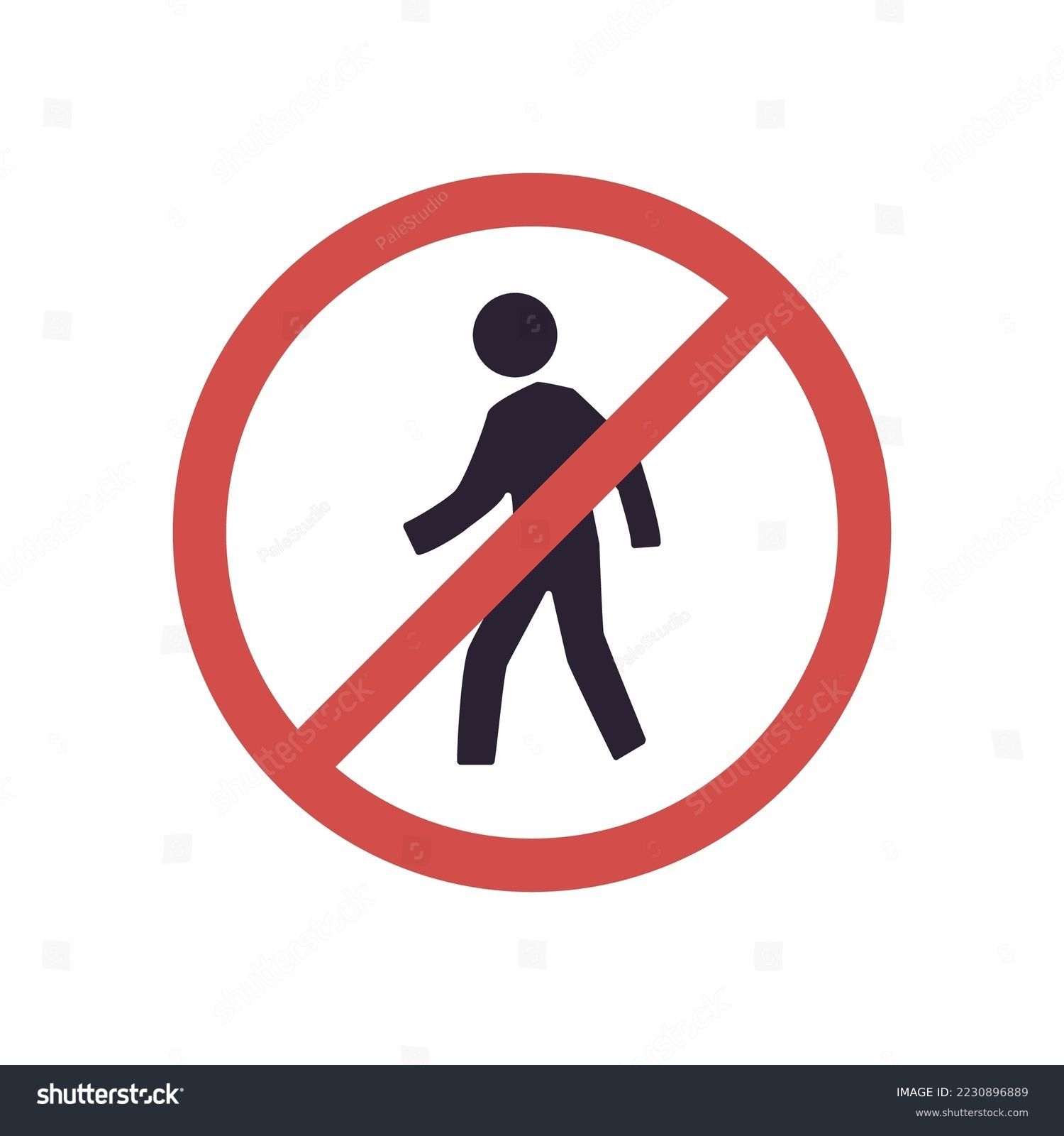 Traffic Sign Light No Walk Printable