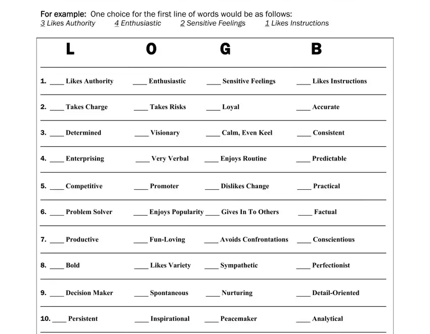 5 Minute Personality Test Fill Out Printable PDF Forms Online