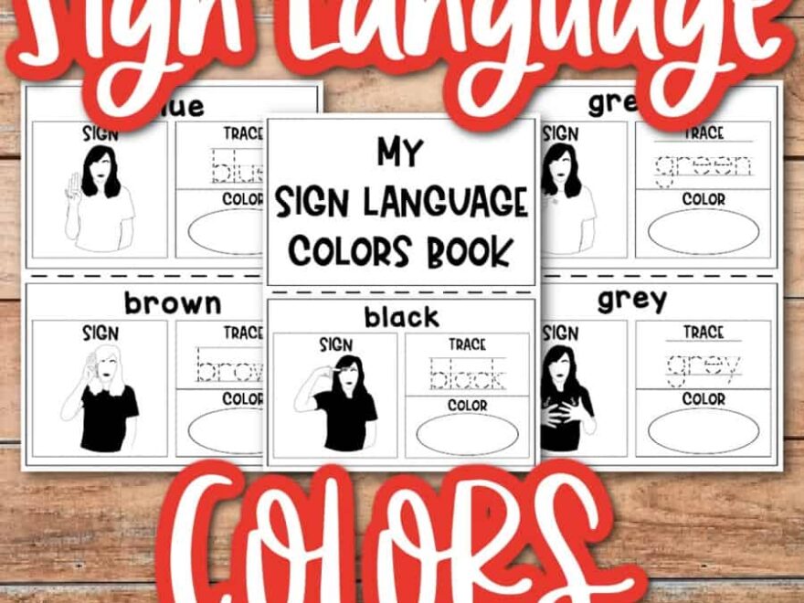 Colors In ASL Free Sign Language PDFs