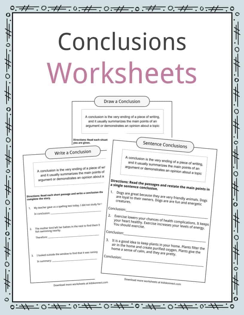 Free Printable Conclusion Of Story Sheets Free Printable Conclusion Of Story Sheets