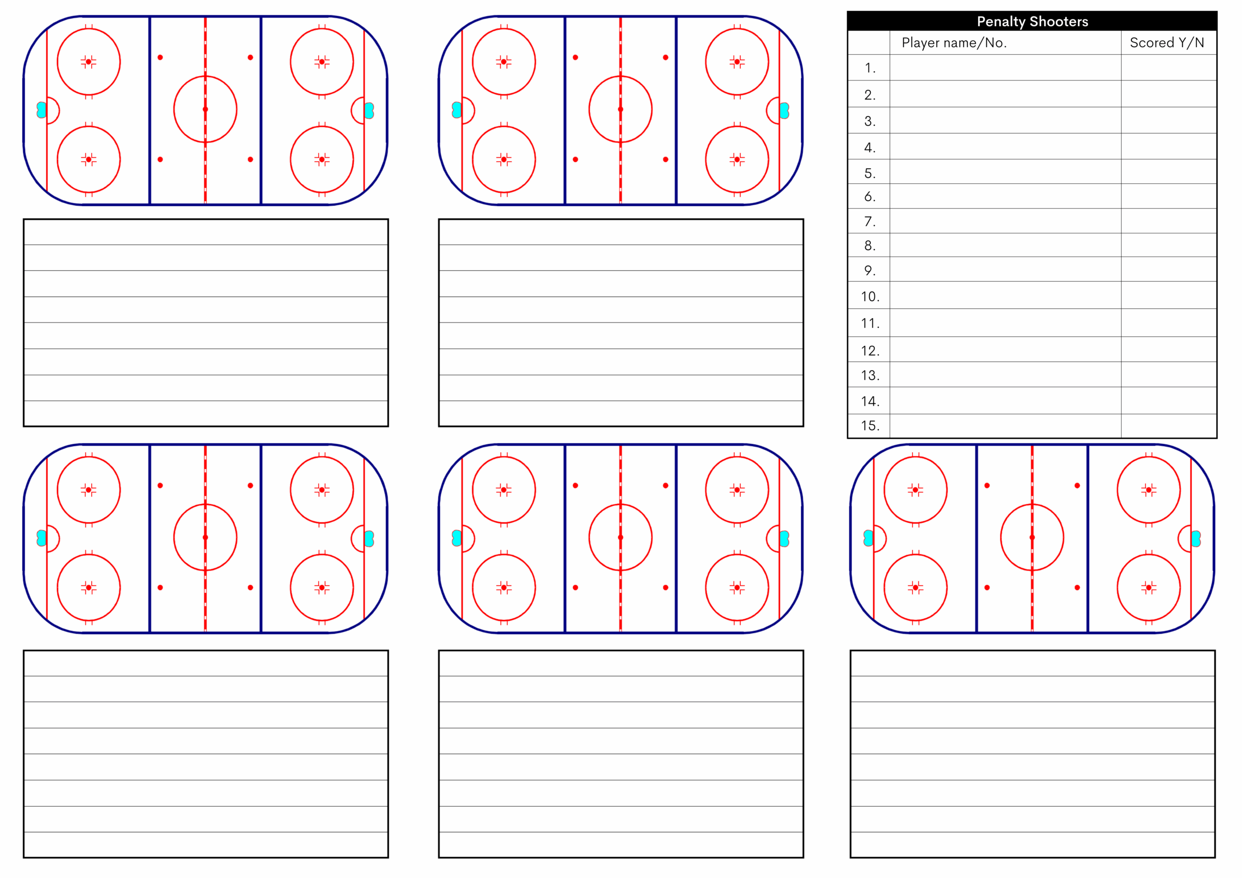 Hockey Drill Sheets Printable