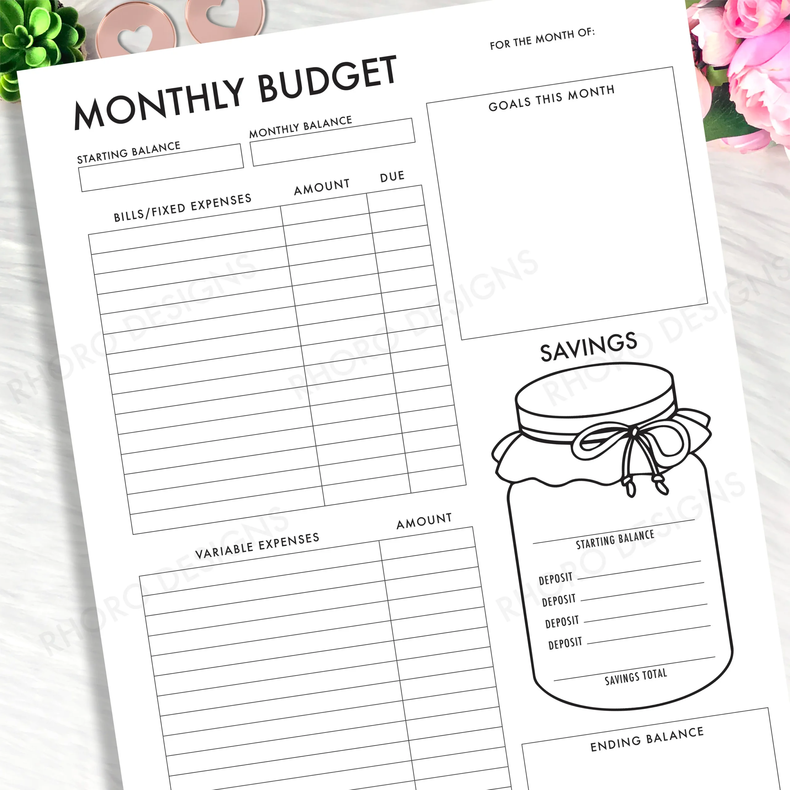 Happy Planner Spending Tracker Printable Happy Planner Spending Tracker Printable