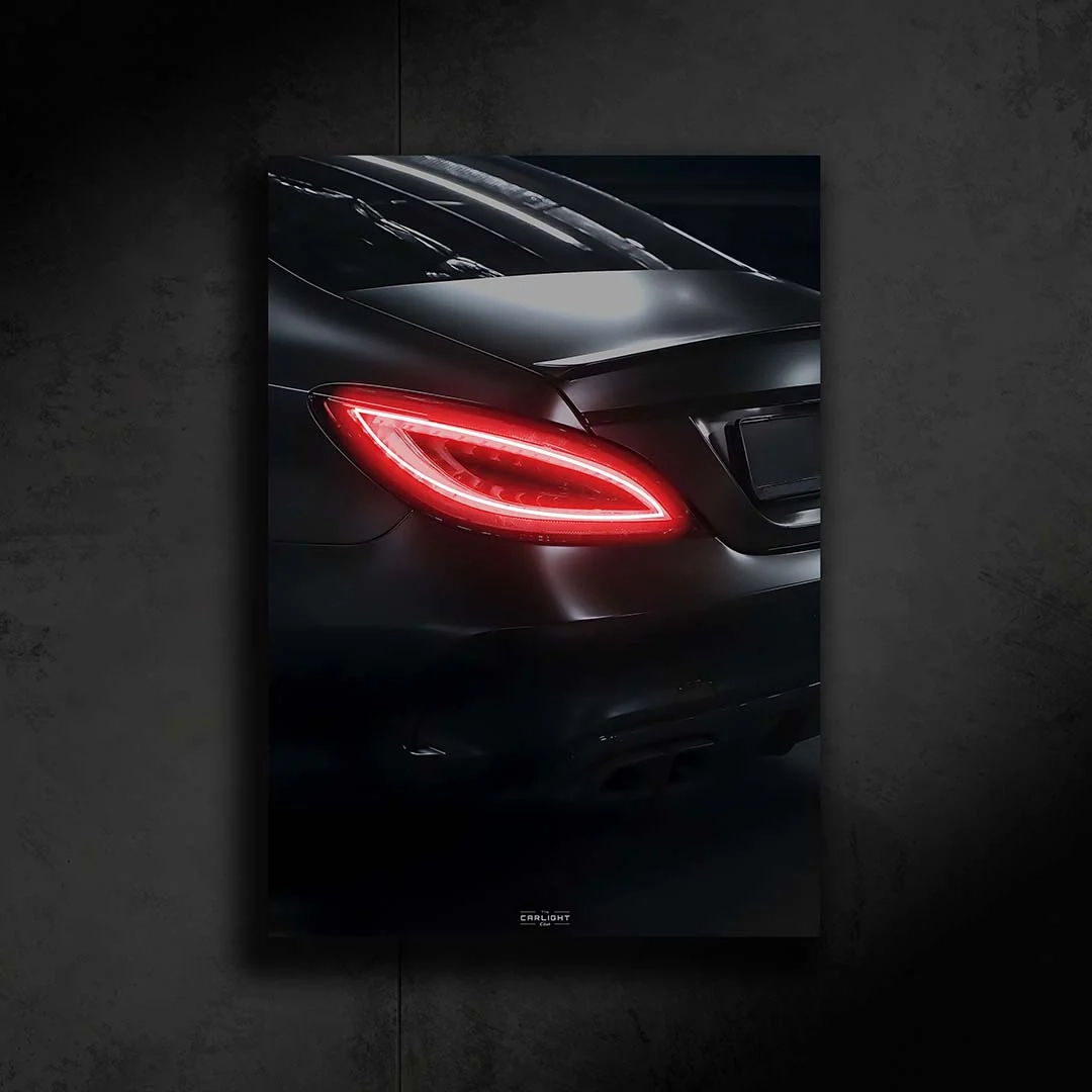 Poster NEON Mercedes CLS AMG 63 LED Red First Edition The Carlight Club