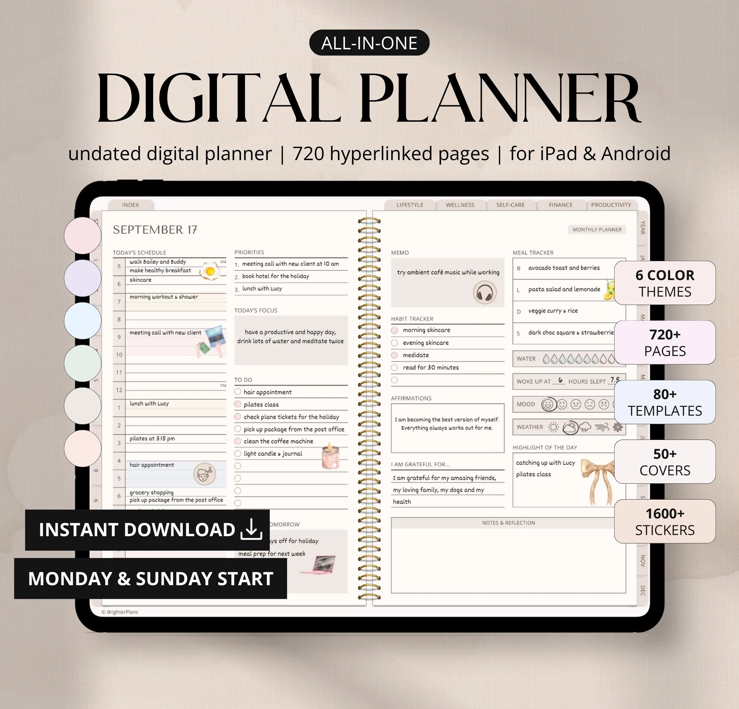 Etsy 1407 Planner Printables